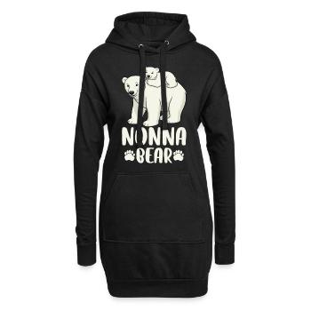 Nonna Bear - Hoodie-Kleid - Schwarz - Vorne