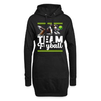 Flyball Sports canins - Sweat-shirt à capuche long Femme - noir - Devant