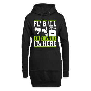 Flyball Sports canins - Sweat-shirt à capuche long Femme - noir - Devant