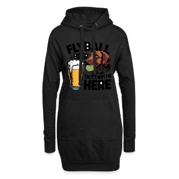 Flyball Sports canins - Sweat-shirt à capuche long Femme - noir - Devant