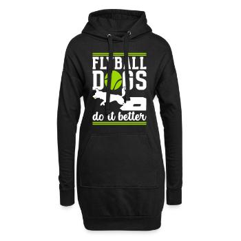 Flyball Sports canins - Sweat-shirt à capuche long Femme - noir - Devant