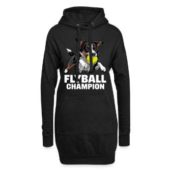 Flyball Sports canins - Sweat-shirt à capuche long Femme - noir - Devant