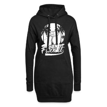 Flock it Flamingo Funny Flamingo Quotes - Hoodie-Kleid - Schwarz - Vorne
