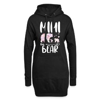 Mimi Ours - Sweat-shirt à capuche long Femme - noir - Devant