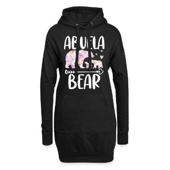 Abuela Bear - Hoodie-Kleid - Schwarz - Vorne