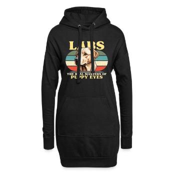 Labrador Retriever Labs : le véritable maître propriétaire d’animaux de compagnie - Sweat-shirt à capuche long Femme - noir - Devant