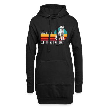 Labrador Retriever Labrador Life Loves Dog Sports - Hoodie-Kleid - Schwarz - Vorne