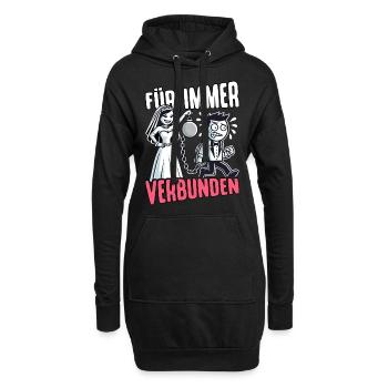JGA T-Shirt Männer Junggesellenabschied Bräutigam - Hoodie-Kleid - Schwarz - Vorne