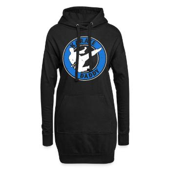 Karaté Papa Karaté Combattre Papa Karaté Combattant - Sweat-shirt à capuche long Femme - noir - Devant