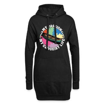 Canoeing My Passion My Canoeist Life Paddling - Hoodie-Kleid - Schwarz - Vorne