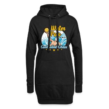 Water Polo The Art Of Controlled Chaos Ball Sports - Hoodie-Kleid - Schwarz - Vorne