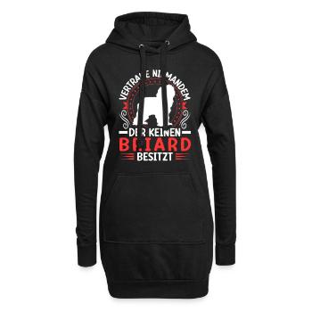 Je possède un Briard Berger de Brie - Sweat-shirt à capuche long Femme - noir - Devant