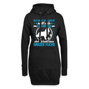 Harzer Fuchs ist mein Freund Altdeutscher Hütehund - Hoodie-Kleid - Schwarz - Vorne