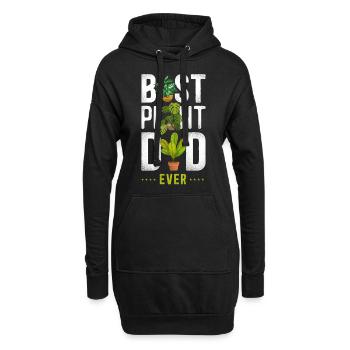 Amoureux des plantes Jardinage Papa Meilleur - Sweat-shirt à capuche long Femme - noir - Devant