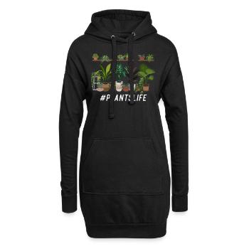Plant Lover Gardening #Plantslife - Hoodie-Kleid - Schwarz - Vorne