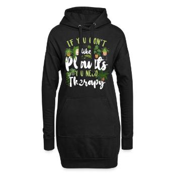 Jardinage amateur de plantes si vous ne le faites pas - Sweat-shirt à capuche long Femme - noir - Devant