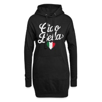 Ciao Bella - Hoodie-Kleid - Schwarz - Vorne