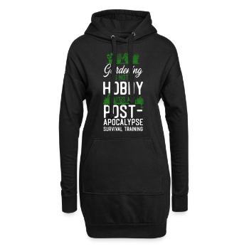 Plant Lover Gardening Gardening Is - Hoodie-Kleid - Schwarz - Vorne