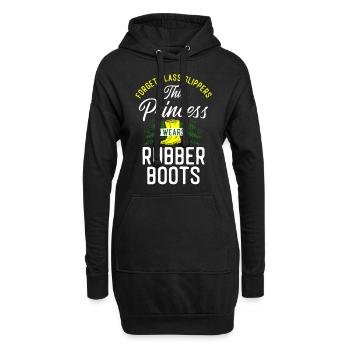 Amateur de plantes jardinier fille femelle - Sweat-shirt à capuche long Femme - noir - Devant