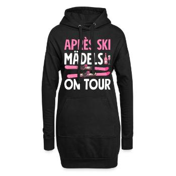 Après-ski Girls On Tour - Sweat-shirt à capuche long Femme - noir - Devant
