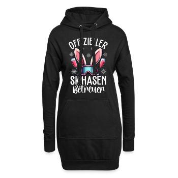 Superviseur officiel du lapin de ski - Sweat-shirt à capuche long Femme - noir - Devant