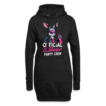 Équipe officielle de la fête Schlager - Sweat-shirt à capuche long Femme - noir - Devant