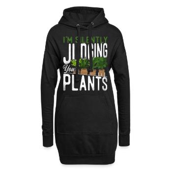 Plant Lover Gardening I'm Silently - Hoodie-Kleid - Schwarz - Vorne