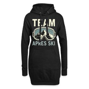 Équipe Après-Ski - Sweat-shirt à capuche long Femme - noir - Devant
