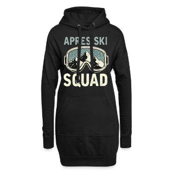 Équipe d’après-ski - Sweat-shirt à capuche long Femme - noir - Devant