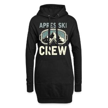 Apres Ski Crew - Hoodie-Kleid - Schwarz - Vorne