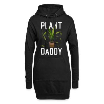Plant Lover Gardening Plant Daddy - Hoodie-Kleid - Schwarz - Vorne