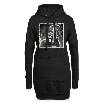 Rock, Rocker, Rock Musik, Heavy Metal, Rock Hand - Hoodie-Kleid - Schwarz - Vorne