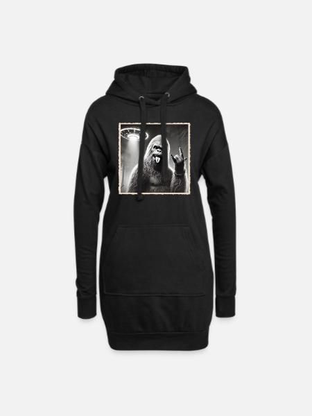 Rock, Rocker, Rock Musik, Heavy Metal, Rock Hand - Hoodie-Kleid - Schwarz