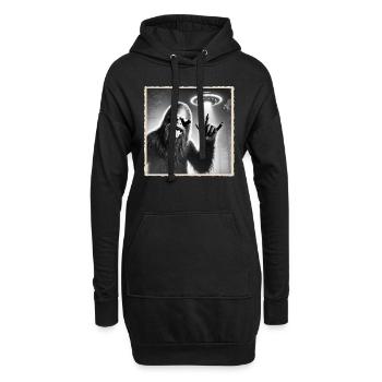 Rock, Rocker, Rock Musik, Heavy Metal, Rock Hand - Hoodie-Kleid - Schwarz - Vorne