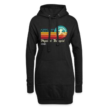 Physiothérapeute Une courte histoire Je suis chiropratique - Sweat-shirt à capuche long Femme - noir - Devant
