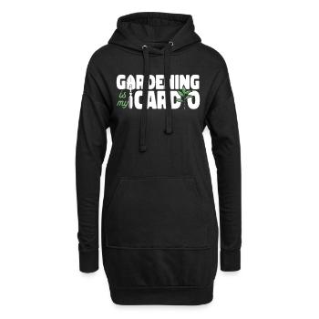 Plant Lover Gardening Gardening Is - Hoodie-Kleid - Schwarz - Vorne