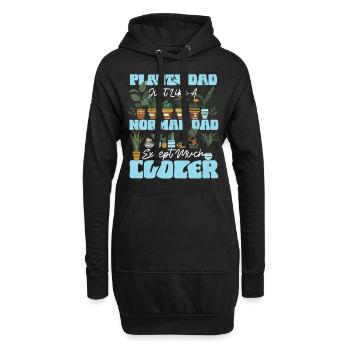 Plant Lover Gardening Dad Plants - Hoodie-Kleid - Schwarz - Vorne