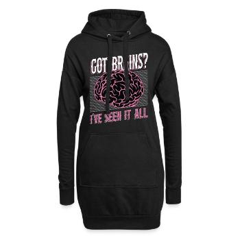 Neurosurgeon Got Brains I've Seen It Neuroscience - Hoodie-Kleid - Schwarz - Vorne