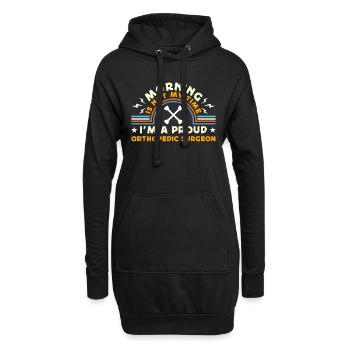 Orthopedic Surgeon Morning Is Not My Time Doctor - Hoodie-Kleid - Schwarz - Vorne