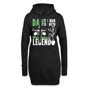 Amoureux des plantes Jardinage Papa Papa Le - Sweat-shirt à capuche long Femme - noir - Devant
