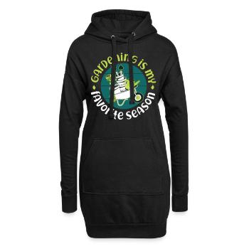 Plant Lover Gardening Gardening Is - Hoodie-Kleid - Schwarz - Vorne