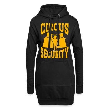 Sécurité du cirque - Sweat-shirt à capuche long Femme - noir - Devant
