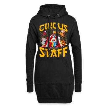 Personnel du cirque - Sweat-shirt à capuche long Femme - noir - Devant