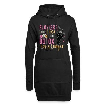 Les fleurs de chirurgie plastique sont de bons chirurgiens esthétiques - Sweat-shirt à capuche long Femme - noir - Devant
