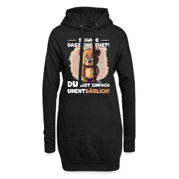 Schade das du gehst wir vermissen dich Jobwechsel - Hoodie-Kleid - Schwarz - Vorne