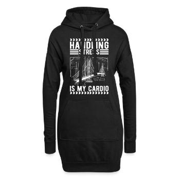 Ingénieur des ponts Construction de ponts - Sweat-shirt à capuche long Femme - noir - Devant