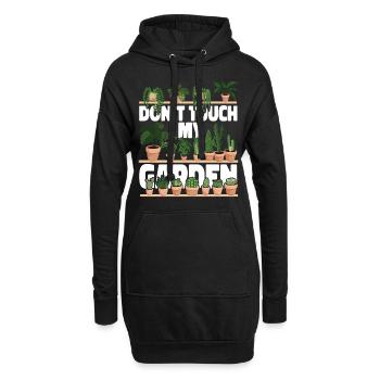 Plant Lover Gardening Don't Touch - Hoodie-Kleid - Schwarz - Vorne