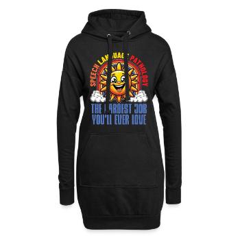 Speech Therapy Speech Language Physiotherapist - Hoodie-Kleid - Schwarz - Vorne