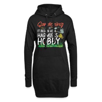 Plant Lover Gardening Gardening It - Hoodie-Kleid - Schwarz - Vorne