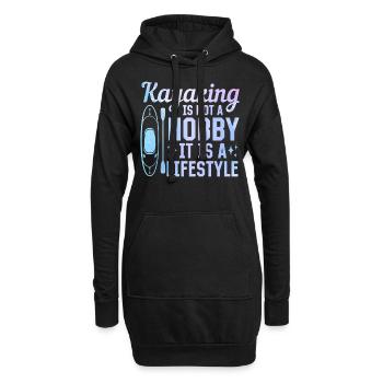 Le kayak n’est pas un passe-temps, c’est un mode de vie - - Sweat-shirt à capuche long Femme - noir - Devant